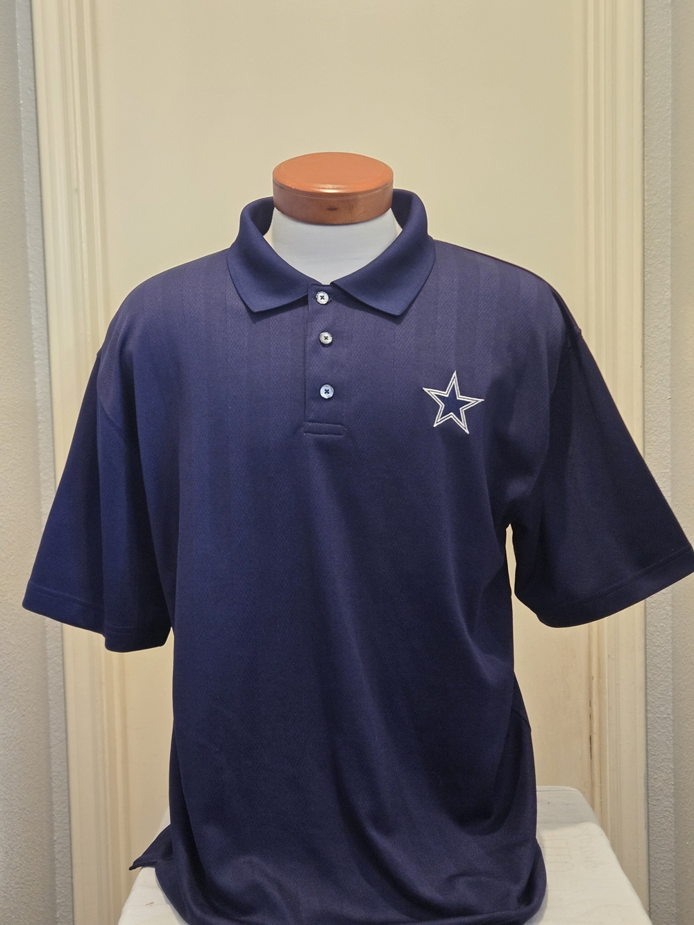 Cowboys Authentic Apparel,Dallas Cowboys Navy Polo, L